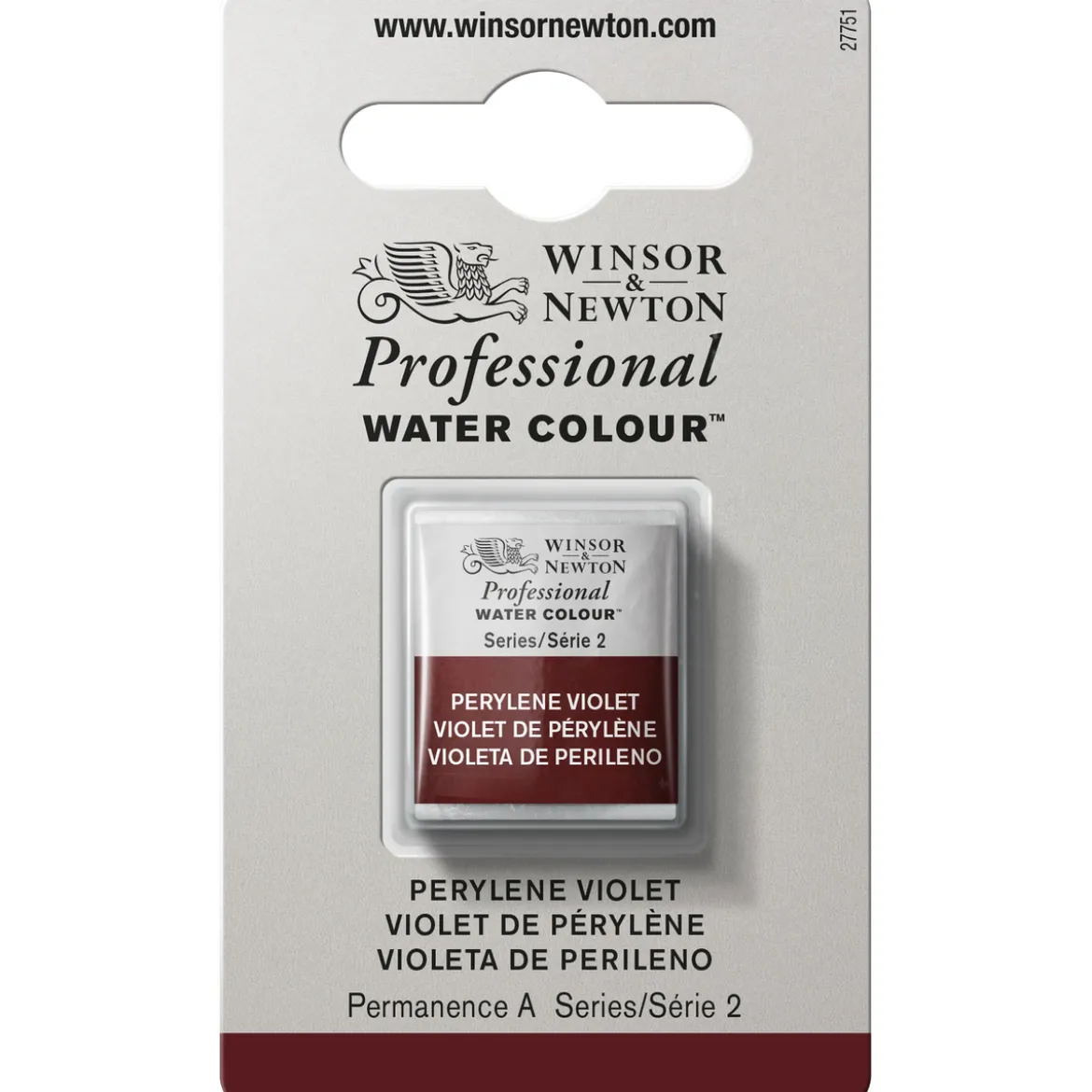 Winsor & Newton Professional akvarellfärg halvkopp Perylene Violet 470