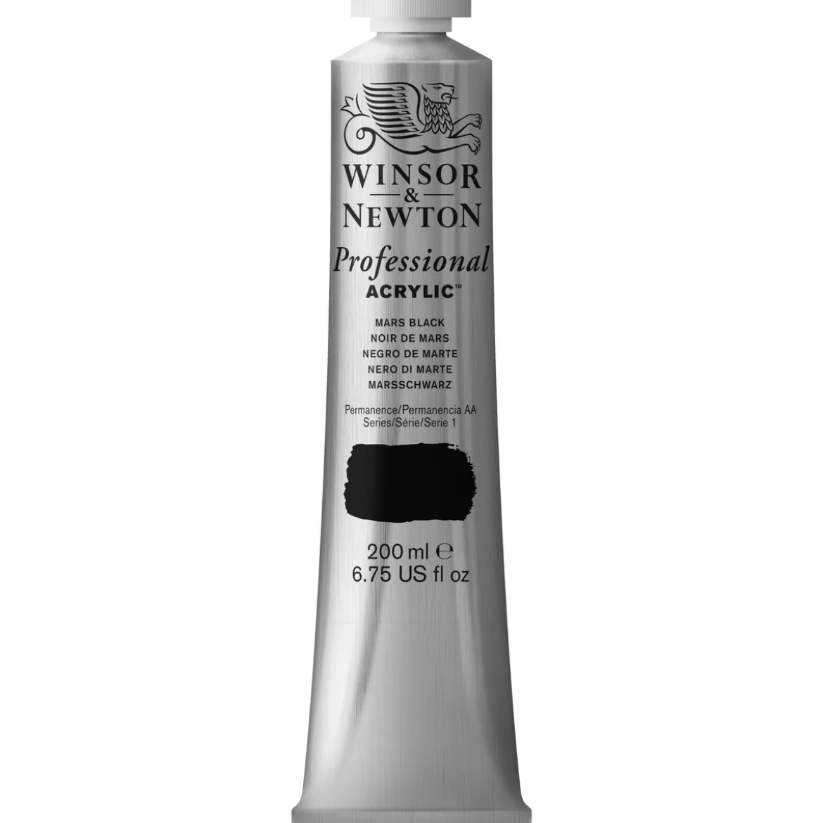 Winsor & Newton Professional akrylfärg 200 ml Mars Black 386 s1.
