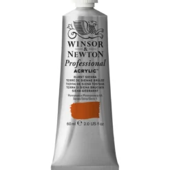 Winsor & Newton Professional akrylfärg 60 ml Burnt Sienna 074