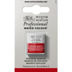 Winsor & Newton Professional akvarellfärg halvkopp Perylene Maroon 507