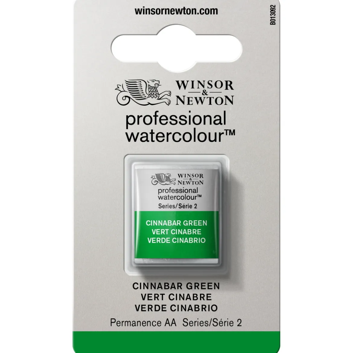 Winsor & Newton Professional Revival akvarellfärg halvkopp Cinnabar Green 420