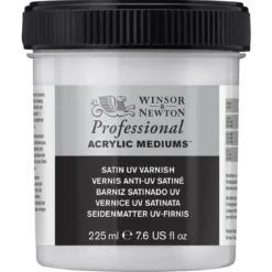 Winsor & Newton Satin UV Varnish 225 ml, skyddande fernissa mot solljus, damm etc.
