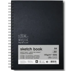 Winsor & Newton Sketch spiralbunden skissbok A5 (148×210 mm), 50 ark, 170 g/m²