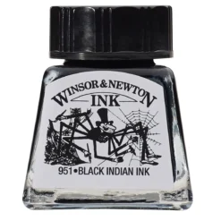 W&N Drawing Ink Black Ind 14ml