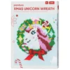 Xmas Unicorn Wreath, pärla julens sötaste julkrans med en enhörning. Ø23 cm